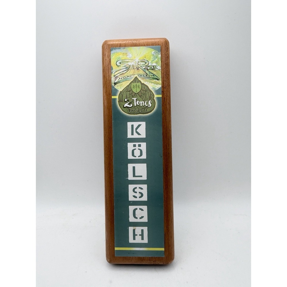 2 Tones Brewing Co Sunraze Hoppy‎ Kolsch Beer Tap Handle Whitehall Columbus OH
